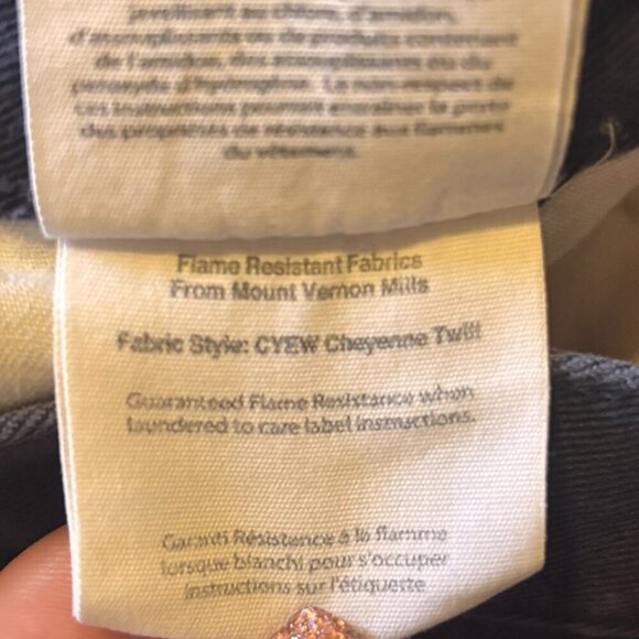 Carhartt Mens Trousers Navy Blue W38 L30 Flame Resistant CAT 2 Work Pants 371-20 - Picture 7 of 8